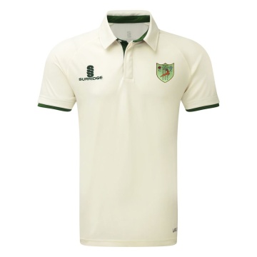 Bolton by Bowland CC - Ergo Short Sleeve Green Trim Shirt