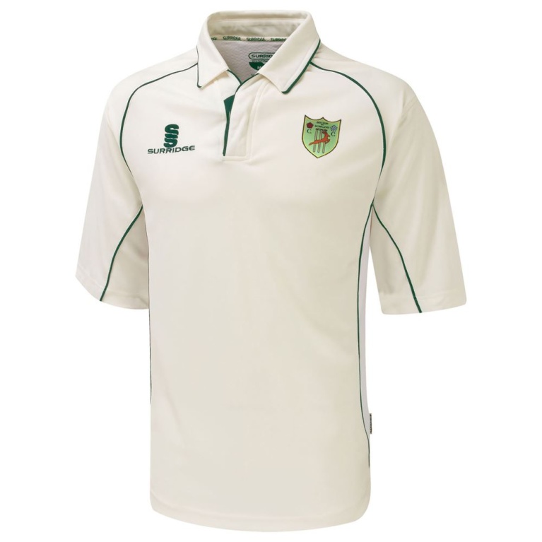 Bolton by Bowland CC - Premier 3/4 Sleeve Green Trim Shirt