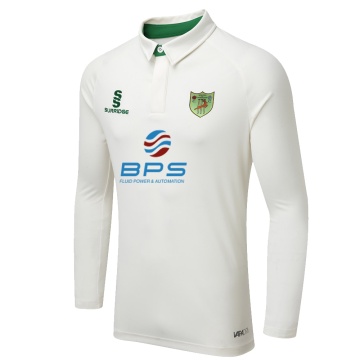 Bolton by Bowland CC - Ergo Long Sleeve Green Trim Shirt