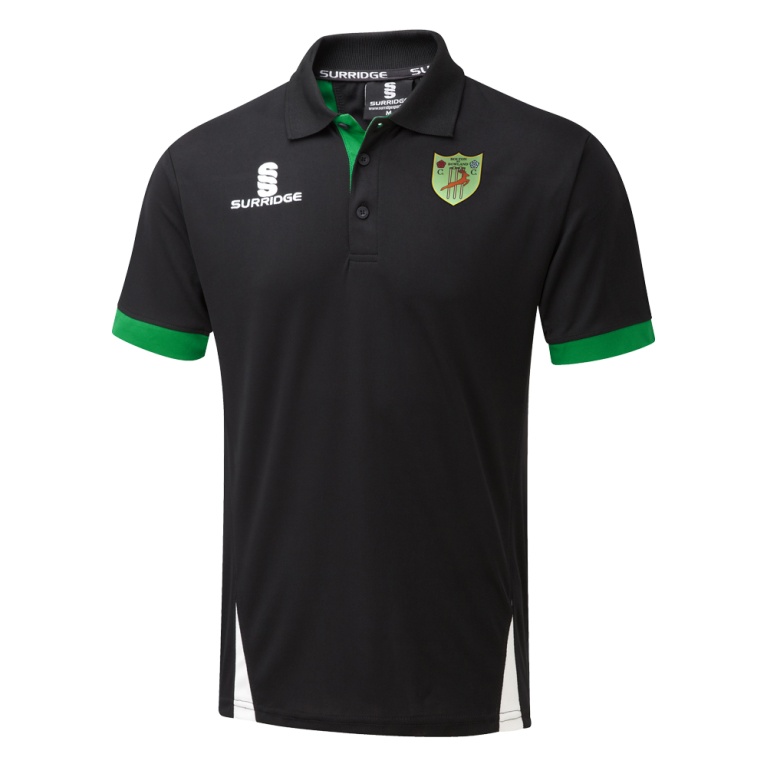Blade Polo Shirt : Black/Emerald/White